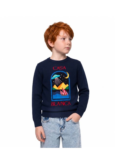 Pull con logo ricamato CASABLANCA KIDS | K-PF26-KW-151701